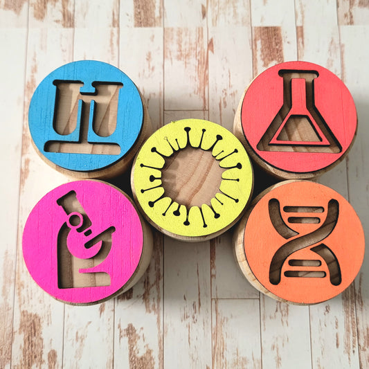August stamper set with play dough