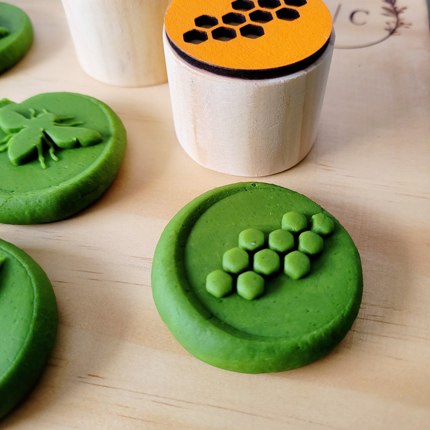 May Stamper set with play dough