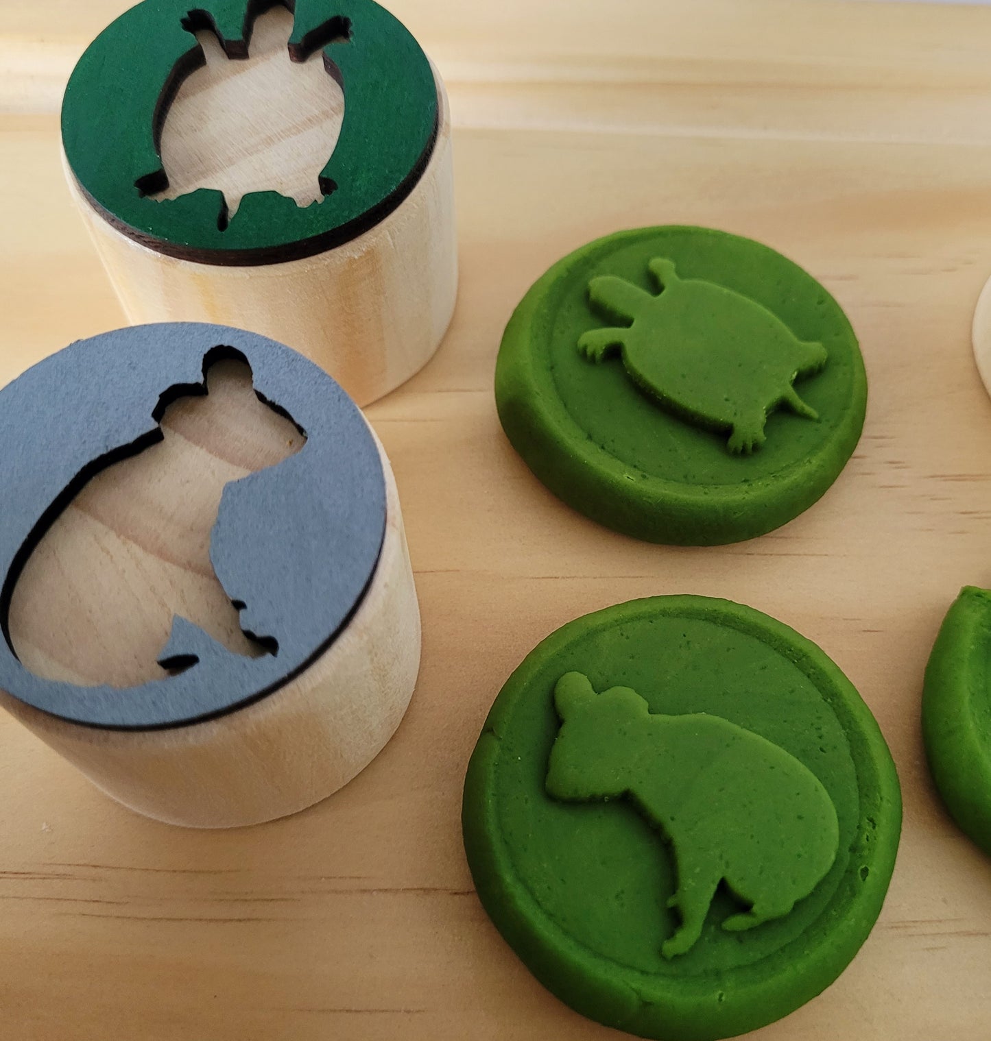May Stamper set with play dough